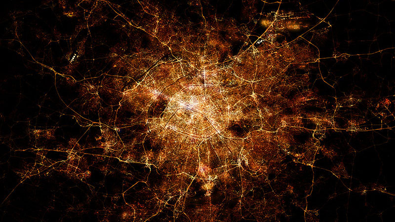 Illustration for article titled These Stunning Satellite Images of Cities Were Really Made With Data